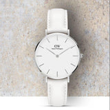 Daniel Wellington Petite Bondi White Dial White Leather Strap Watch For Women - DW00100190 Buy Now By Daniel Wellington