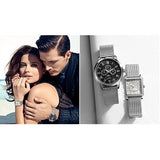 Guess Delancey Black Dial Silver Mesh Bracelet Watch for Men - W0871G1 Buy Now By Guess