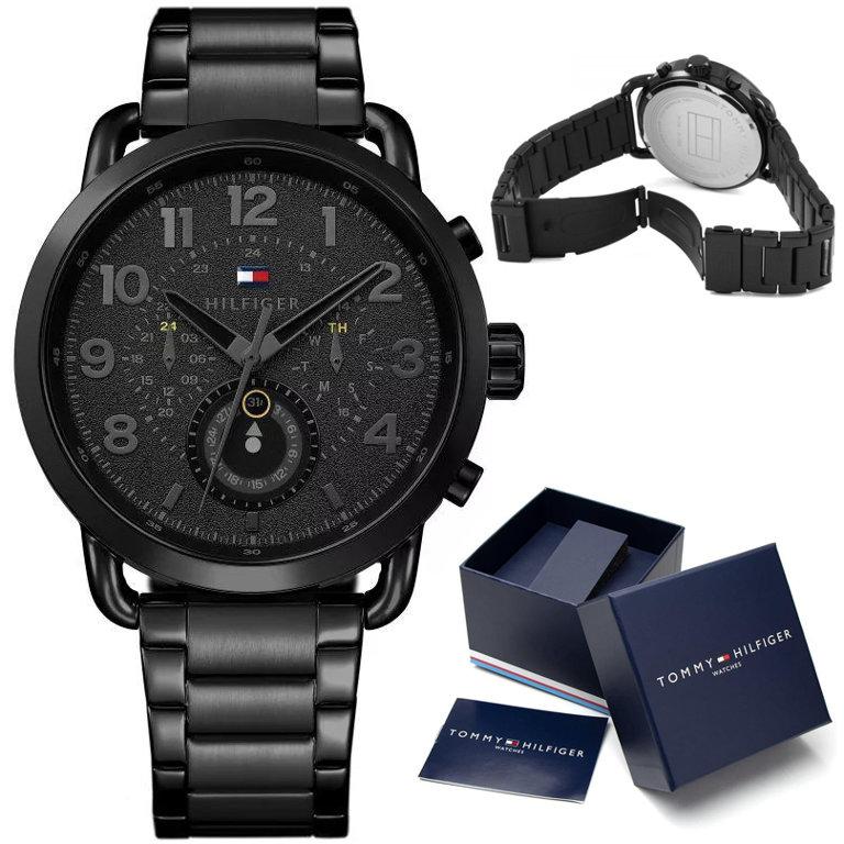 Tommy Hilfiger Briggs Black Dial Black Steel Strap Watch for Men - 1791423 Buy Now By Tommy Hilfiger