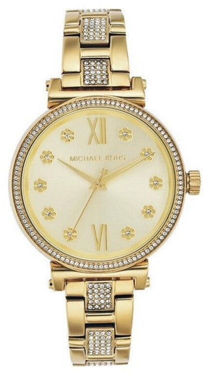 Michael Kors Sofie Quartz Gold Dial Gold Steel Strap Watch For Women - MK3881 Buy Now By Michael Kors