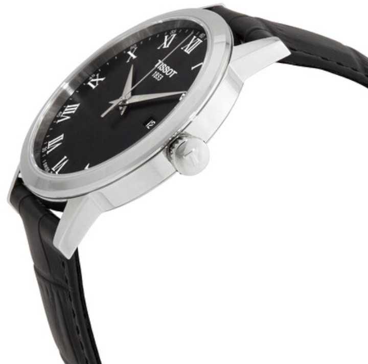 Tissot T Classic Dream Black Dial Black Leather Strap Watch for Men - T122.410.16.053.00 Buy Now By Tissot