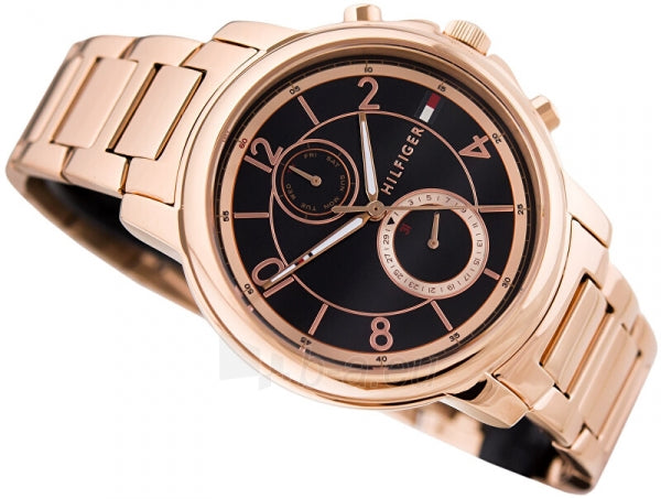 Tommy Hilfiger Claudia Black Dial Rose Gold Steel Strap Watch for Women - 1781820 Buy Now By Tommy Hilfiger