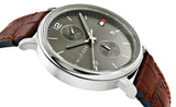 Tommy Hilfiger Daniel Grey Dial Brown Leather Strap Watch for Men - 1710416 Buy Now By Tommy Hilfiger