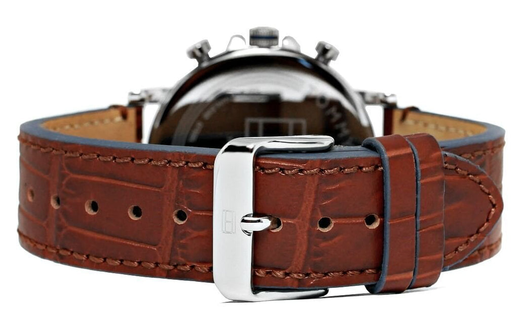 Tommy Hilfiger Daniel Grey Dial Brown Leather Strap Watch for Men - 1710416 Buy Now By Tommy Hilfiger