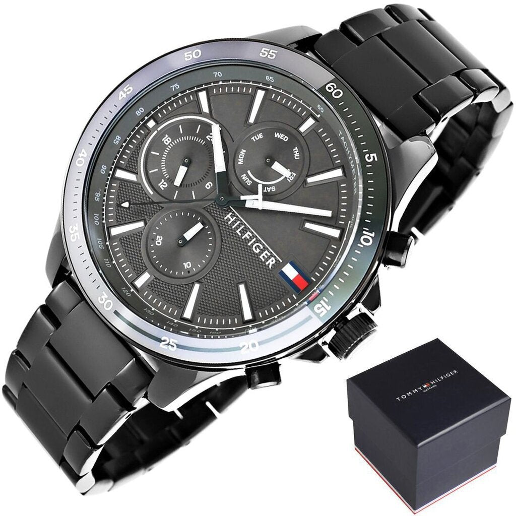 Tommy Hilfiger Bank Grey Dial Grey Steel Strap Watch for Men - 1791719 Buy Now By Tommy Hilfiger