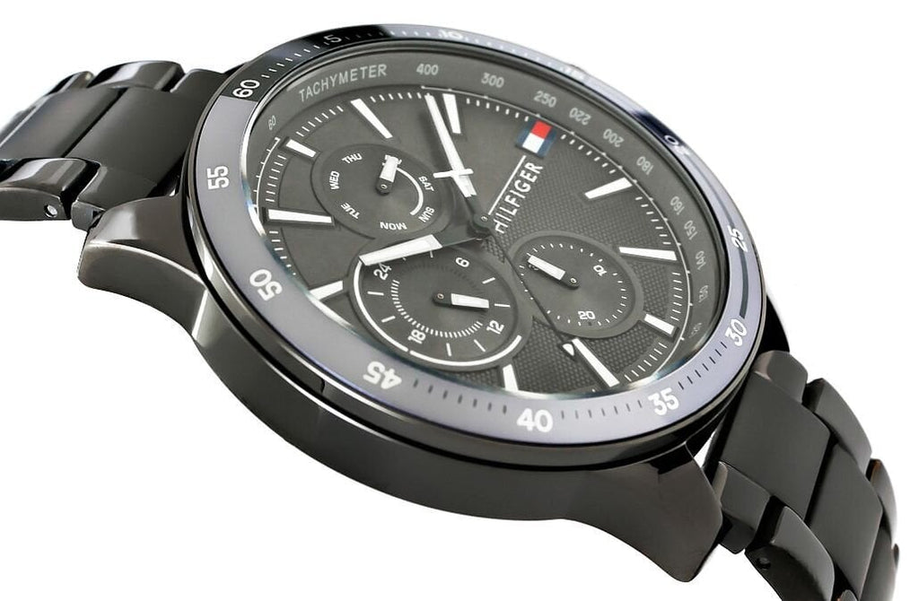 Tommy Hilfiger Bank Grey Dial Grey Steel Strap Watch for Men - 1791719 Buy Now By Tommy Hilfiger