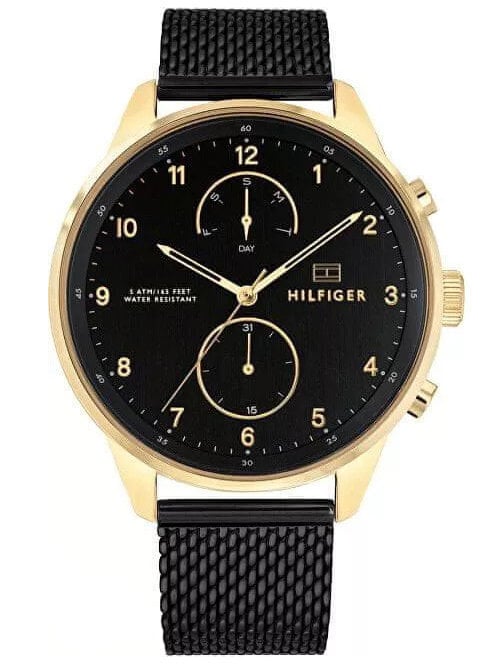 Tommy Hilfiger Chase Quartz Black Dial Black Mesh Bracelet Watch for Men - 1791580 Buy Now By Tommy Hilfiger