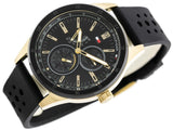 Tommy Hilfiger Austin Black Dial Black Rubber Strap Watch for Men - 1791636 Buy Now By Tommy Hilfiger