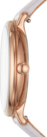 Fossil Jacqueline Mother of Pearl Dial Grey Leather Strap Watch for Women - ES4672 Buy Now By Fossil