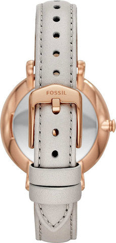 Fossil Jacqueline Mother of Pearl Dial Grey Leather Strap Watch for Women - ES4672 Buy Now By Fossil
