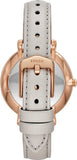 Fossil Jacqueline Mother of Pearl Dial Grey Leather Strap Watch for Women - ES4672 Buy Now By Fossil