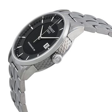 Tissot Luxury Powermatic 80 Black Dial Silver Steel Strap Watch for Men - T086.407.11.201.02 Buy Now By Tissot