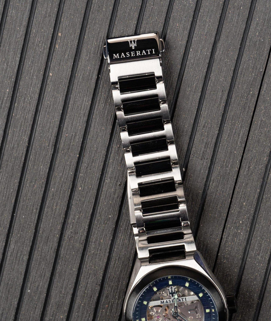 Maserati Triconic Automatic Skeleton Blue Dial Watch For Men - R8823139001 Buy Now By Maserati