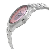 Gucci G Timeless Quartz Mother of Pearl Pink Dial Silver Steel Strap Watch for Women - YA1264166 Buy Now By Gucci