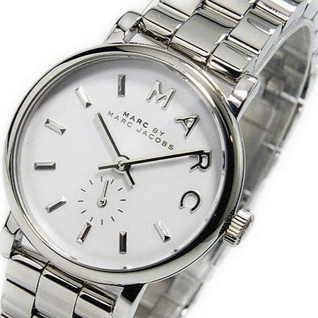 Marc Jacobs Baker White Dial Silver Steel Strap Watch for Women - MBM3246 Buy Now By Marc Jacobs