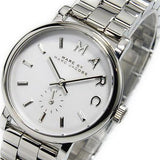 Marc Jacobs Baker White Dial Silver Steel Strap Watch for Women - MBM3246 Buy Now By Marc Jacobs