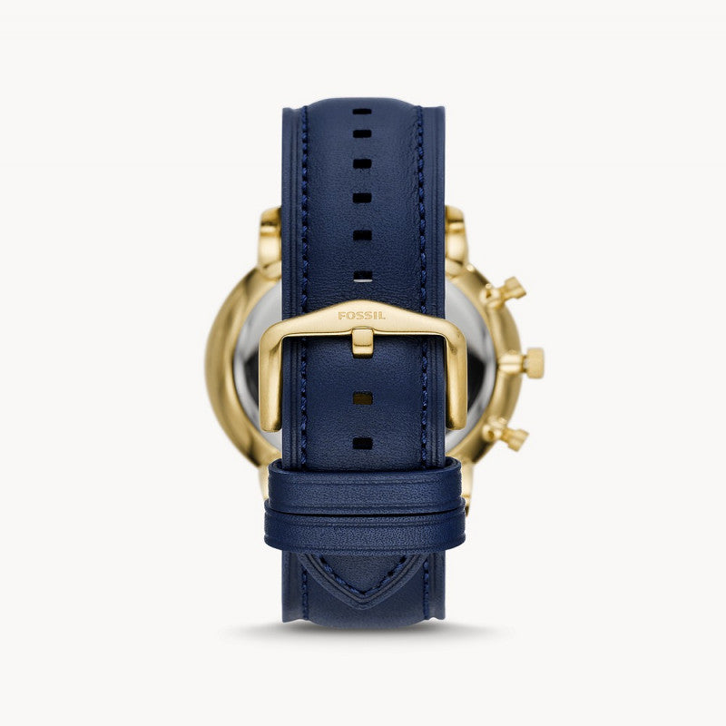 Fossil Neutra Chronograph Blue Dial Blue Leather Strap Watch for Men - FS5790 Buy Now By Fossil