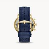 Fossil Neutra Chronograph Blue Dial Blue Leather Strap Watch for Men - FS5790 Buy Now By Fossil