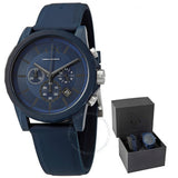 Armani Exchange Outerbanks Chronograph Blue Dial Blue Silicone Strap Watch For Men - AX7128 Buy Now By Armani Exchange