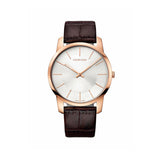 Calvin Klein City White Dial Brown Leather Strap Watch for Men - K2G21629 Buy Now By Calvin Klein