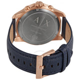 Armani Exchange Banks Chronograph Blue Dial Blue Leather Strap Watch For Men - AX1723 Buy Now By Armani Exchange