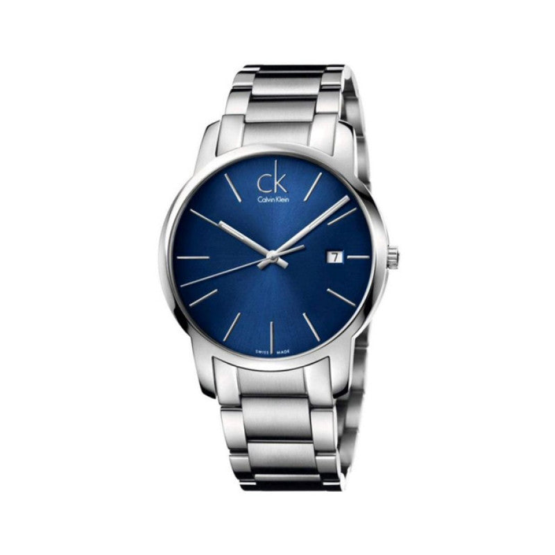 Calvin Klein City Blue Dial Silver Steel Strap Watch for Men - K2G2G14N Buy Now By Calvin Klein