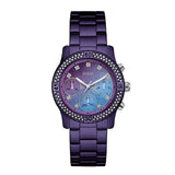 Guess Confetti Diamonds Purple Dial Purple Steel Strap Watch for Women - W0774L4 Buy Now By Guess
