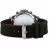 Tommy Hilfiger Bank Quartz Black Dial Black Rubber Strap Watch for Men - 1791724 Buy Now By Tommy Hilfiger