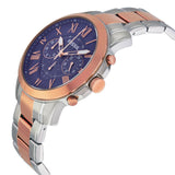 Fossil Grant Chronograph Blue Dial Two Tone Steel Strap Watch for Men - FS5024 Buy Now By Fossil