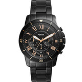 Fossil Grant Sport Chronograph Black Dial Black Steel Strap Watch for Men - FS5374 Buy Now By Fossil