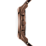Fossil Grant Chronograph White Dial Brown Leather Strap Watch for Men - FS5344 Buy Now By Fossil