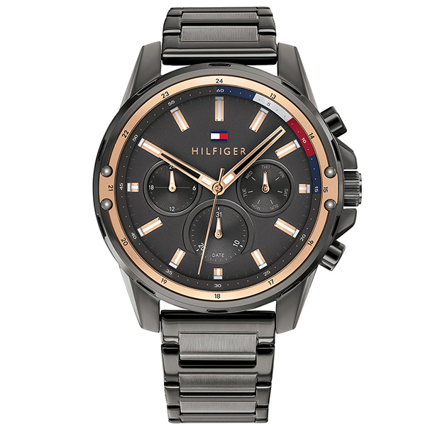 Tommy Hilfiger Mason Grey Dial Grey Steel Strap Watch for Men - 1791790 Buy Now By Tommy Hilfiger