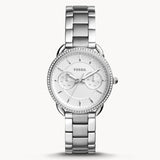 Fossil Tailor White Dial Silver Steel Strap Watch for Women - ES4262 Buy Now By Fossil