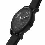 Emporio Armani Meccanico Quartz Black Dial Black Leather Strap Watch For Men - AR60032 Buy Now By Emporio Armani