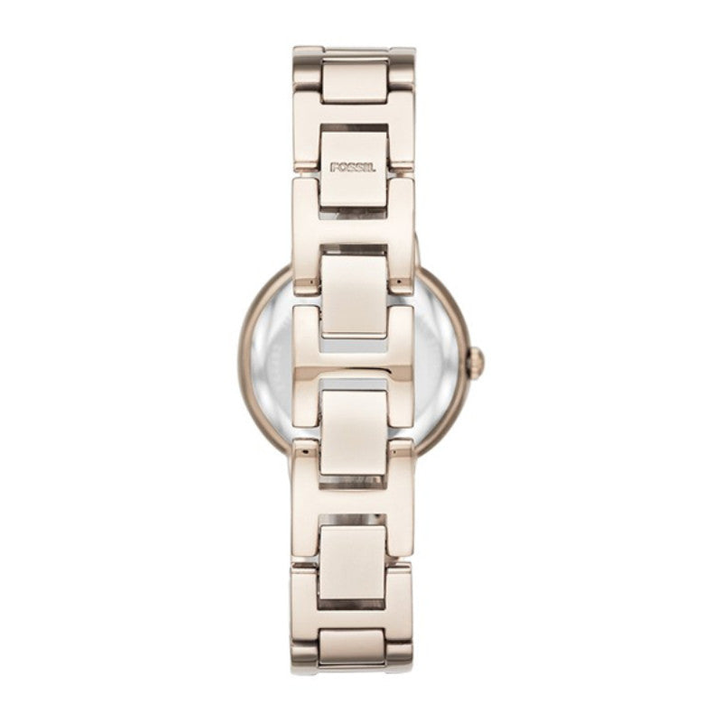 Fossil Virginia Pink Dial Pink Steel Strap Watch for Women - ES4482 Buy Now By Fossil