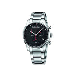 Calvin Klein City Chronograph Black Dial Silver Steel Strap Watch for Men - K2G27141 Buy Now By Calvin Klein