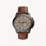 Fossil Grant Chronograph Brown Dial Brown Leather Strap Watch for Men - FS5214 Buy Now By Fossil
