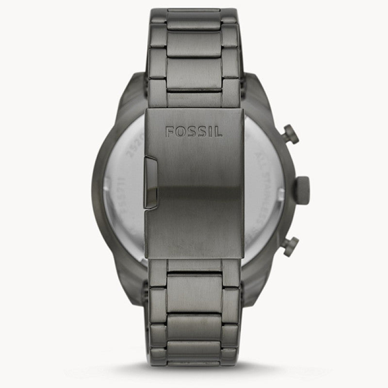 Fossil Bronson Chronograph Blue Dial Grey Steel Strap Watch for Men - FS5711 Buy Now By Fossil
