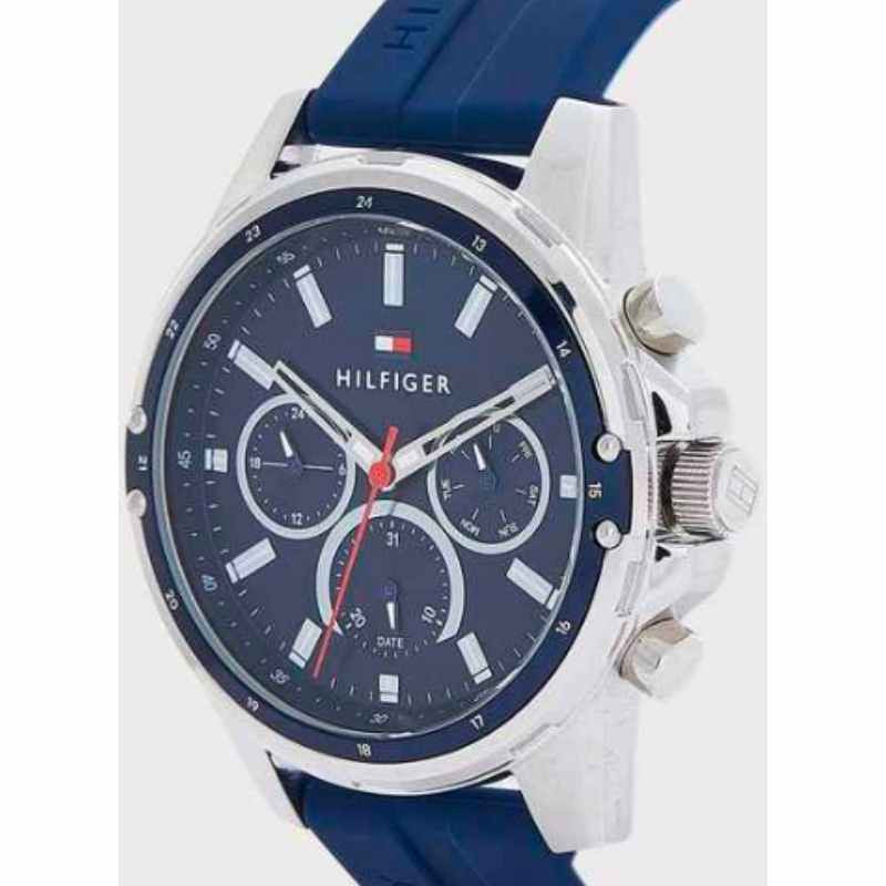 Tommy Hilfiger Mason Blue Dial Blue Rubber Strap Watch for Men - 1791791 Buy Now By Tommy Hilfiger