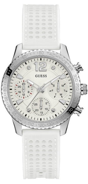 Guess Marina Quartz White Dial White Rubber Strap Watch For Women - W1025L1 Buy Now By Guess