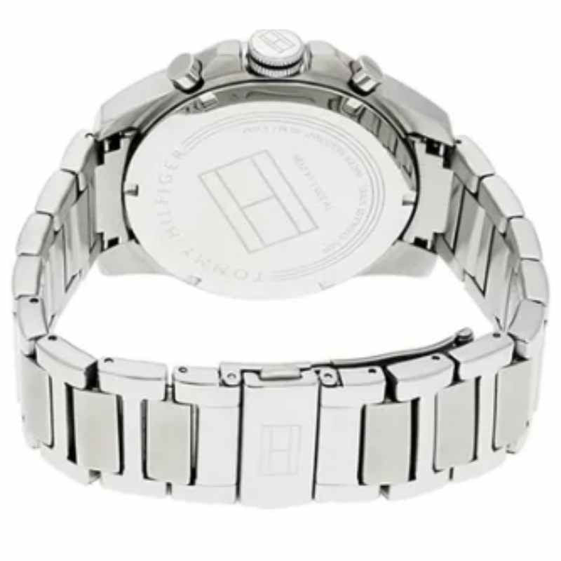 Tommy Hilfiger Decker Quartz Blue Dial Silver Steel Strap Watch for Men - 1791348 Buy Now By Tommy Hilfiger