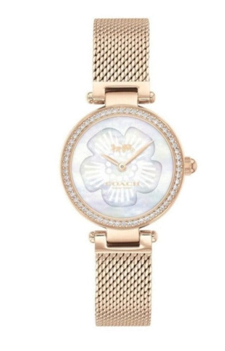 Coach Park Mother of Pearl Dial Rose Gold Mesh Bracelet Watch for Women - 14503511 Buy Now By Coach