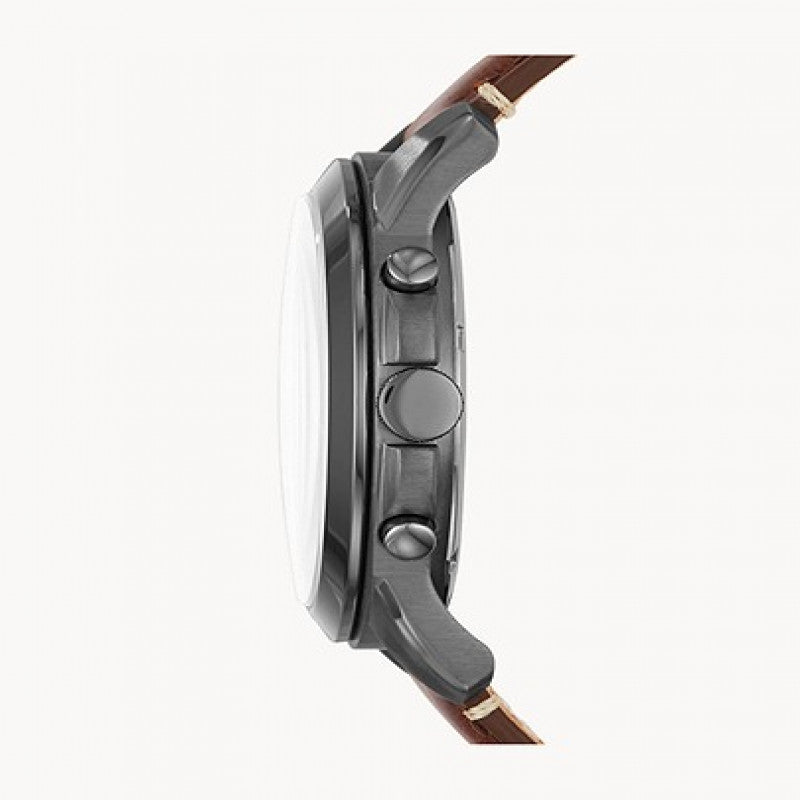 Fossil Grant Chronograph Brown Dial Brown Leather Strap Watch for Men - FS5214 Buy Now By Fossil