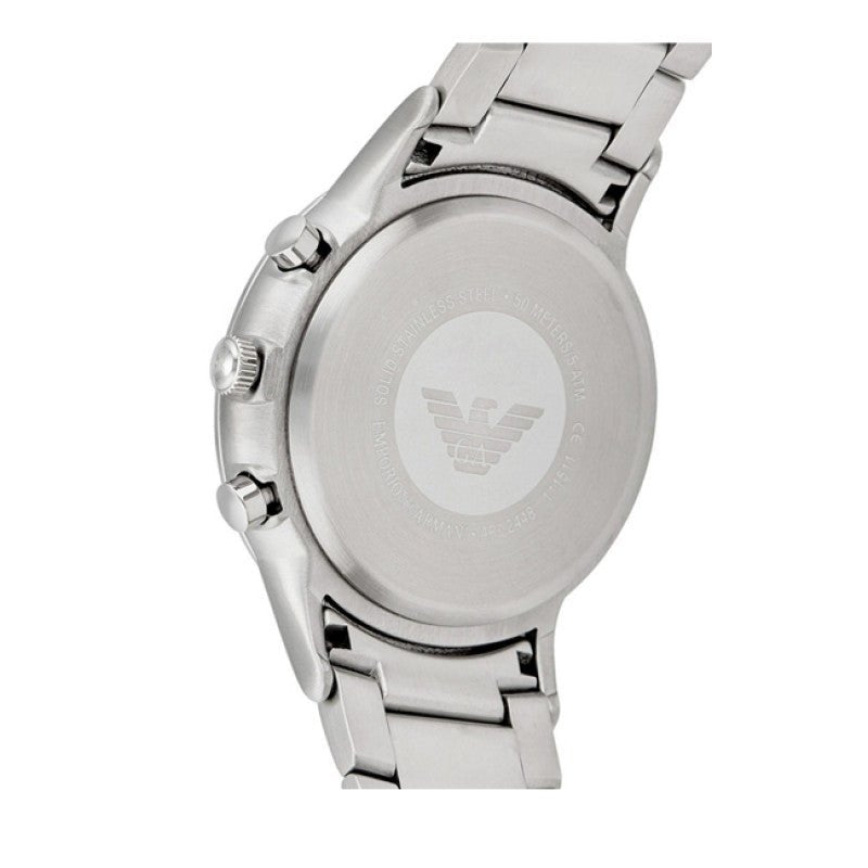 Emporio Armani Renato Chronograph Blue Dial Silver Steel Strap Watch For Men - AR2448 Buy Now By Emporio Armani