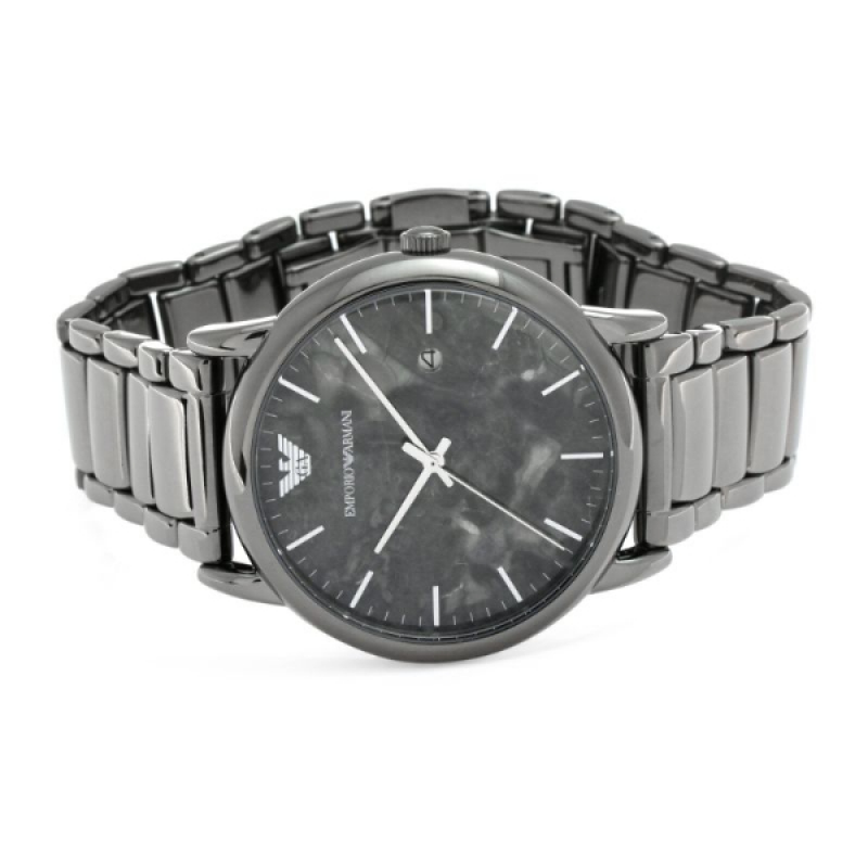 Emporio Armani Luigi Analog Grey Dial Grey Steel Strap Watch For Men - AR11155 Buy Now By Emporio Armani