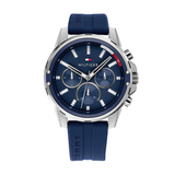 Tommy Hilfiger Mason Blue Dial Blue Rubber Strap Watch for Men - 1791791 Buy Now By Tommy Hilfiger
