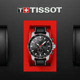 Tissot Supersport Chrono Black Dial Black Leather Strap Watch for Men - T125.617.16.051.00 Buy Now By Tissot