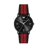 Emporio Armani Kappa Black Dial Two Tone NATO Strap Watch For Men - AR11015 Buy Now By Emporio Armani