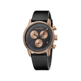 Calvin Klein City Chronograph Black Dial Black Leather Strap Watch for Men - K2G17TC1 Buy Now By Calvin Klein