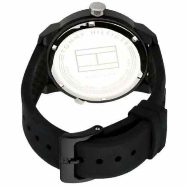 Tommy Hilfiger Denim Black Dial Black Rubber Strap Watch for Men - 1791326 Buy Now By Tommy Hilfiger